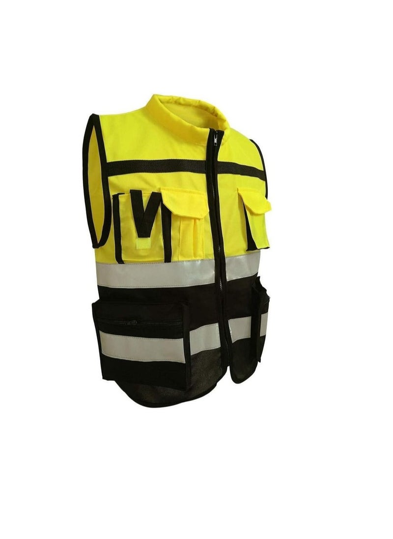 ABBASALI Vest Pocket Men's High Visibility Safety Printed  - Image 4