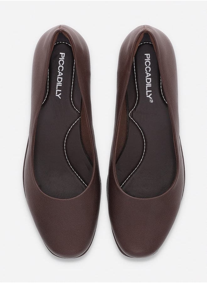 Piccadilly Women Round Toe Slip-On Shoes with Wedge Heels  - Image 3