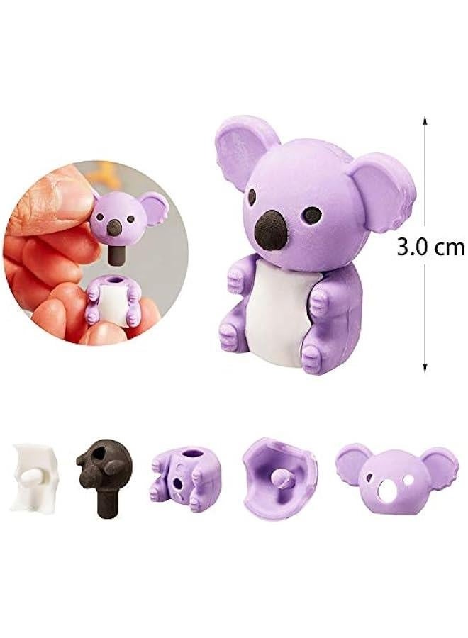 Generic 46Pcs Animal Erasers Desk Pets for Kids Animal Pencil Erasers Bulk Puzzle Erasers Toys Gifts for Classroom Prizes,Game Reward,Treasure Box, Egg Fillers,Goodie Bag Stuffers,Party Favors  - Image 4