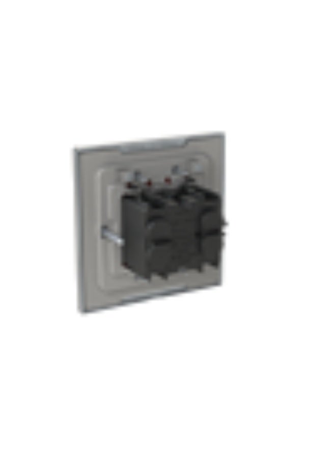 أبب مفتاح أحادي الاتجاه، ثنائي القطب، أحادي العصا، هزاز/زر، مفتاح ثنائي القطب مع مصباح LED غير قابل للتبديل من الفولاذ المقاوم للصدأ - Millenium - Image 3