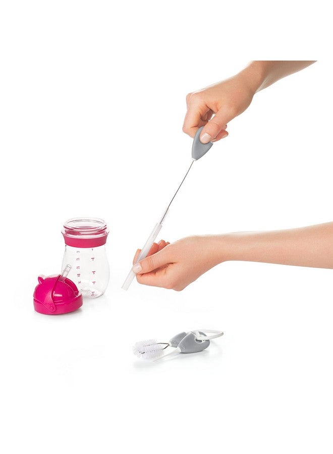 OXO Tot Cleaning Set for Straw & Sippy Cup, Gray - Image 1