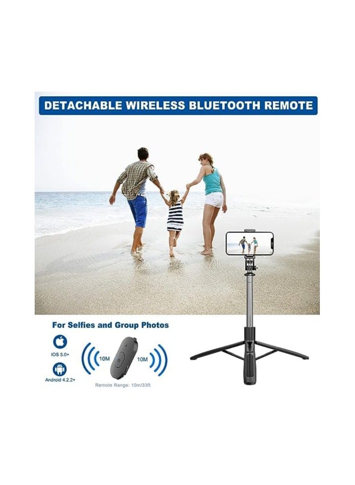 Selfie Stick Tripod with Remote 62inch Extendable Mobile Selfie Stick With tripod Stand For Camera Portable Tripod For Android Phone Selfie Vlogging Video Recording Live Streaming - Image 4