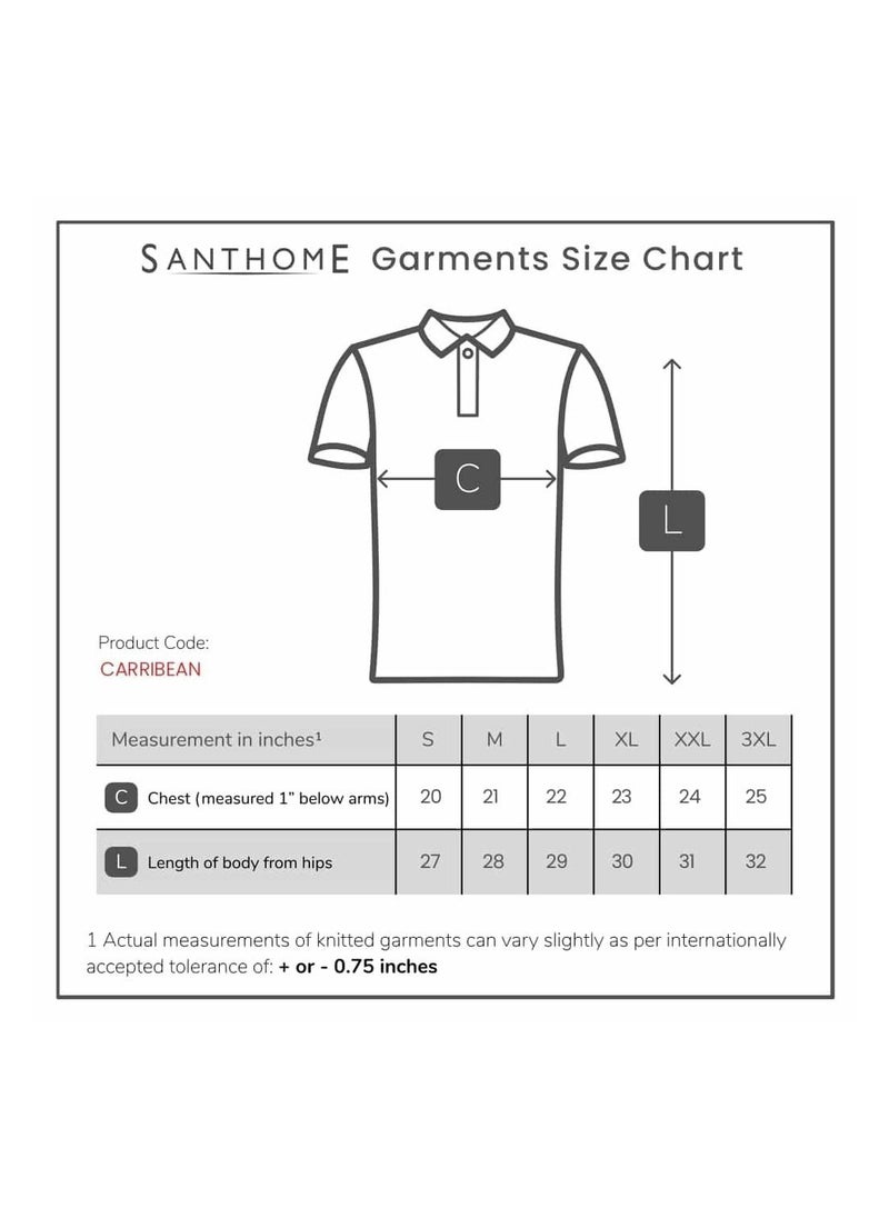 SANTHOME Santhome Carribean Dry Fit Polo shirt for Men Polyester - Small  - Image 2