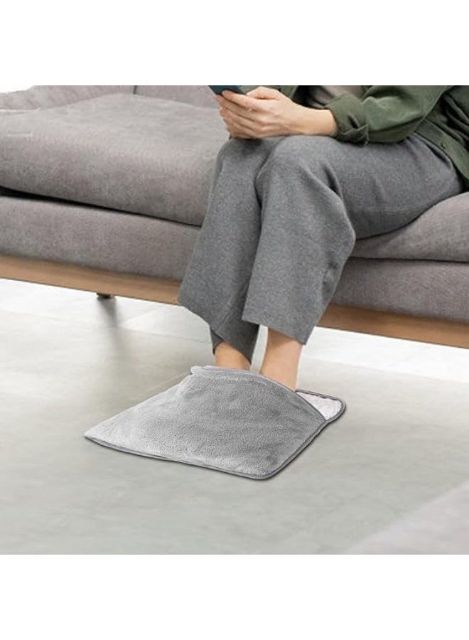 مدفأة قدم كهربائية تعمل بمنفذ USB، وسادة تدفئة شتوية دافئة للقدمين، وسادة كهربائية مريحة للقدمين، قابلة للغسل، مصنوعة من الصوف الناعم، مناسبة للرجال والنساء - Image 2