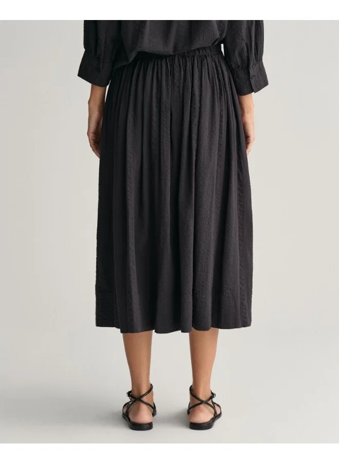 GANT Gant Seersucker Striped Pull-On Skirt