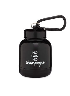 Health & Household Onmywhey - Protein Powder & Supplement Funnel Keychain, Portable To-Go Container For The Gym, Workouts, Fitness, & Travel - Tsa Approved, No Pain No Champagne  - Image 1