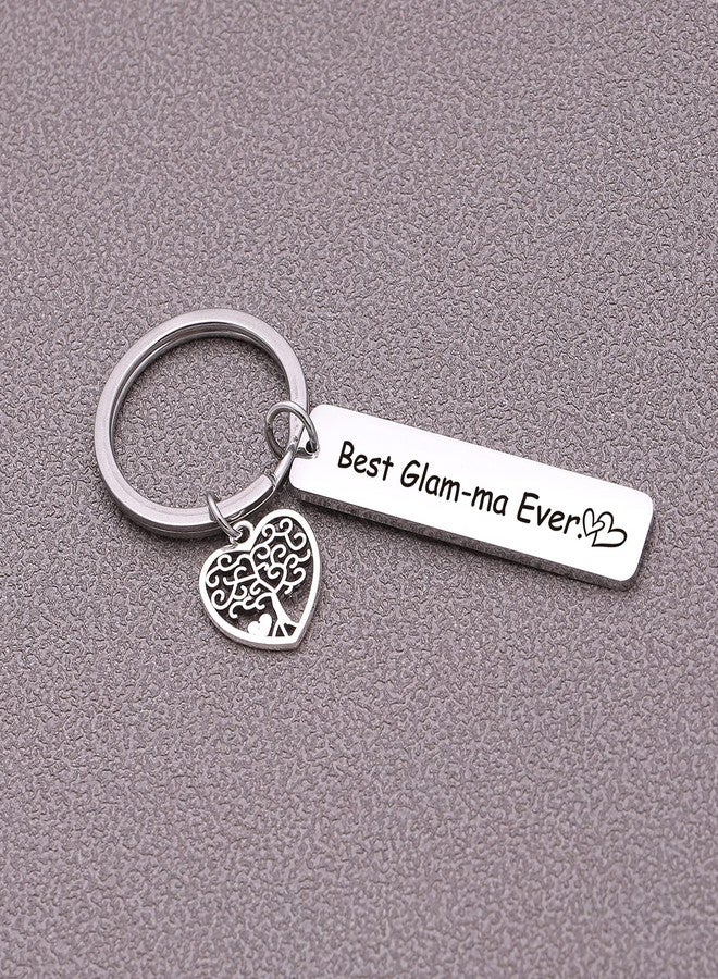 Nothers ASANHAO Best Glam-ma Ever Keychain for Grandma Grammy Mimi Mother’s Day Gift from Granddaughter for Glam-ma Appreciation Gift form Grandson for Nana Grandmother Keychain - Image 2