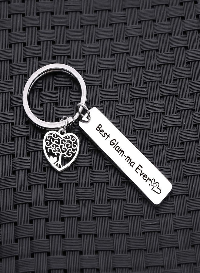Nothers ASANHAO Best Glam-ma Ever Keychain for Grandma Grammy Mimi Mother’s Day Gift from Granddaughter for Glam-ma Appreciation Gift form Grandson for Nana Grandmother Keychain - Image 5