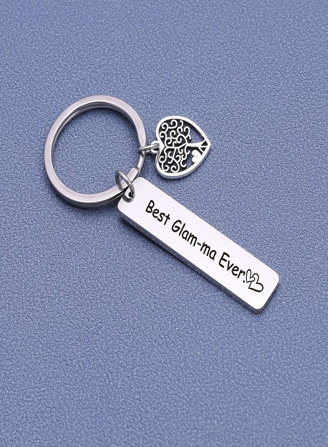 Nothers ASANHAO Best Glam-ma Ever Keychain for Grandma Grammy Mimi Mother’s Day Gift from Granddaughter for Glam-ma Appreciation Gift form Grandson for Nana Grandmother Keychain - Image 4