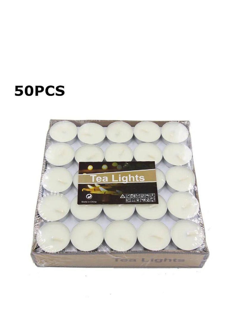 Generic Scented Candles big  - White 50 Pcs  - Image 4