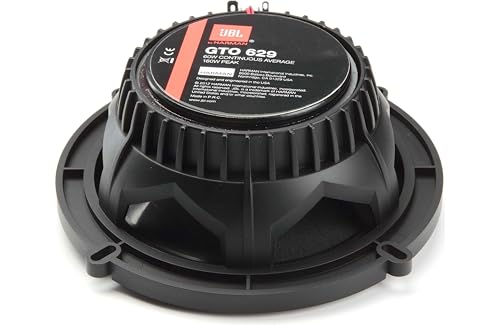 JBL GTO629 6.5" GTO 2-Way 360 Watts MAX Power Grand Touring Series Coaxial Car Audio Speakers Bundled with Alphasonik - Image 2