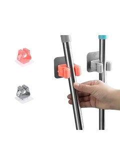 H&D PIPALIYA HD PIPALIYA Single Broom Holder Wall Mounted Mop and Broom Hanger Holder Organizer for Kitchen Bathroom Garage and Garden Multicolor Pack of 4 