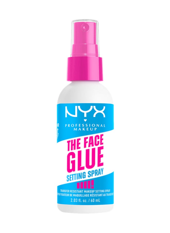 NYX PROFESSIONAL MAKEUP The Face Glue Setting Spray Makeup Setting Spray up to 24 hr wear transfer resistant And waterproof 60ml - Image 1