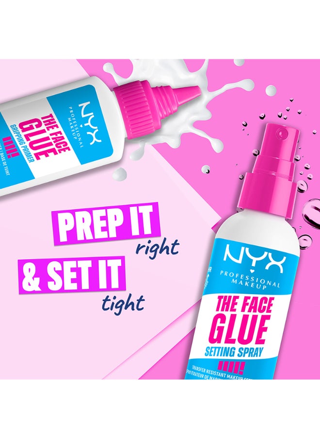 NYX PROFESSIONAL MAKEUP - The Face Glue Setting Spray Makeup Setting Spray up to 24 hr wear transfer resistant And waterproof 60ml - Image 1