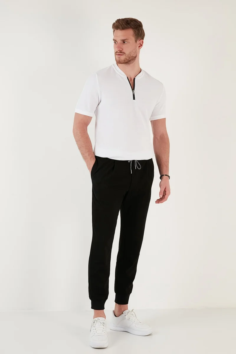 Buratti Cotton Regular Fit Half Zipper T Shirt Men's T Shirt 5902653