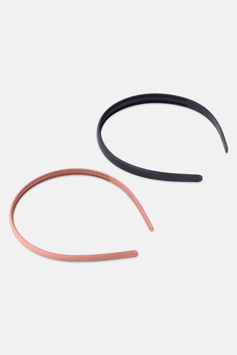 Goody Kids Girl 2 Piece Textured Headbands, Brown  - Image 3