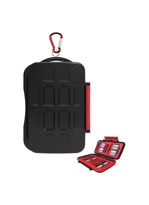 LXH Memory Card Case, Portable Holder SD SDHC SDXC CF MSD XQD TF Micro SD SIM Micro SIM Nano SIM Card Durable Waterproof