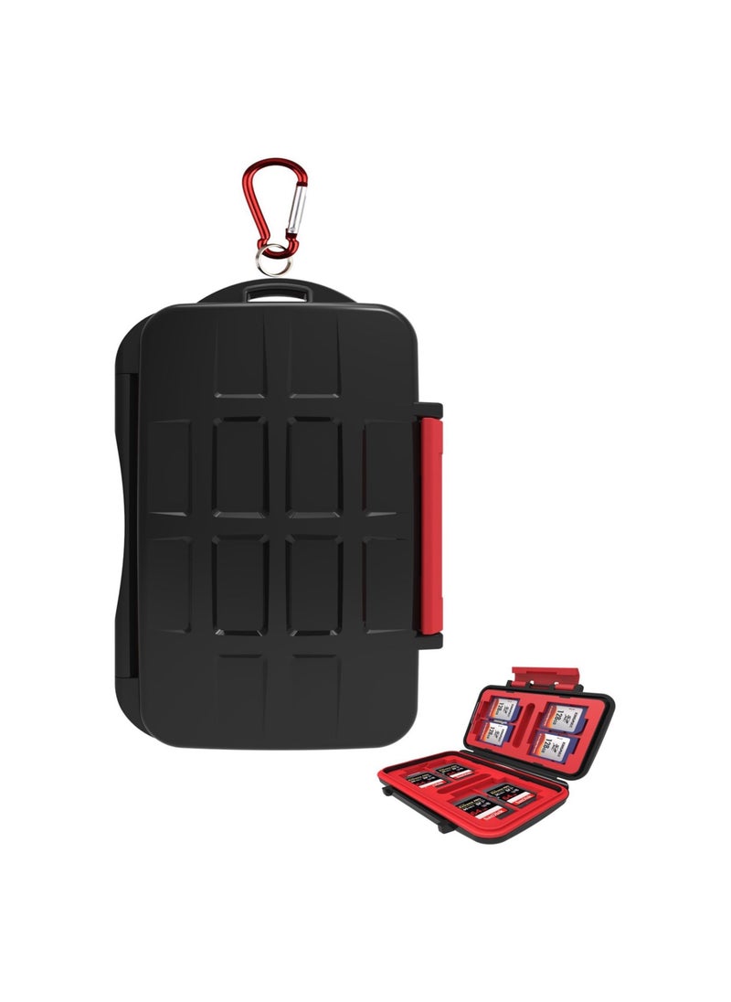 LENSGO - LXH Memory Card Case, Portable Holder SD SDHC SDXC CF MSD XQD TF Micro SD SIM Micro SIM Nano SIM Card Durable Waterproof - Image 1