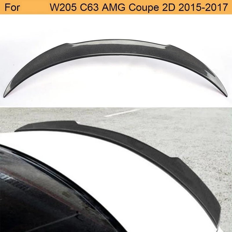 DEMULAX Carbon Fiber Rear Trunk Spoiler for Mercedes-Benz C63 AMG - Image 5