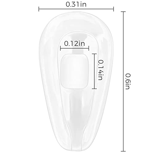 HILEEN 6 Pairs Replacement Nose Pads Nose Pieces for Oakley Lizard OX5113 OX5120|Socket 5.5 OX3218|Socket 5.0 OX3217|Socket Ti OX5019|Steel Plate OX3222|Contrail OO4147 Sunglasses | Eyeglasses - Image 2