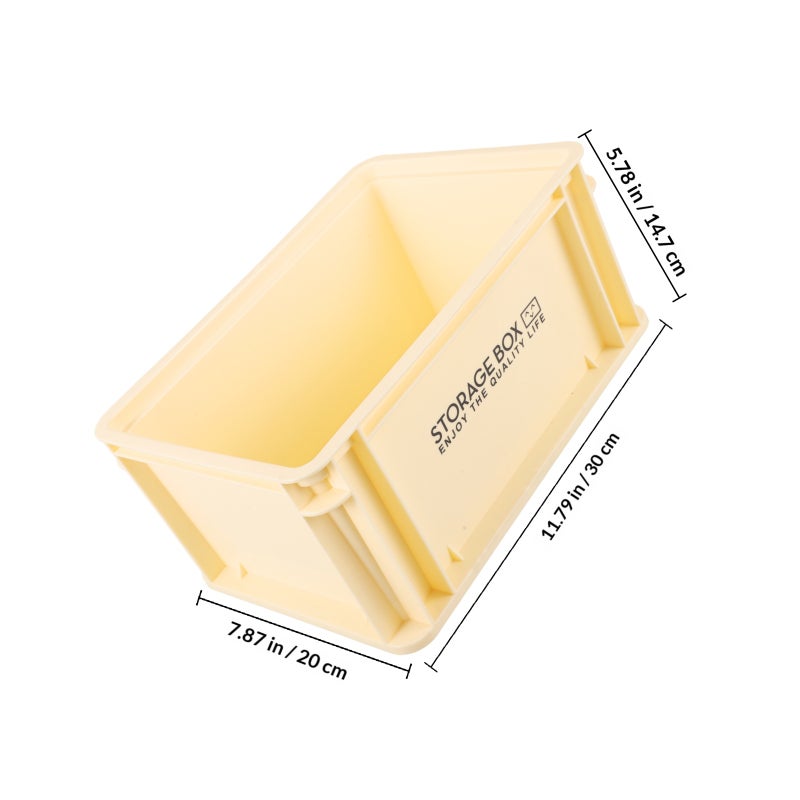Stackable Storage Box Reusable Storage Box No Lid Sundries Organizer - Image 2