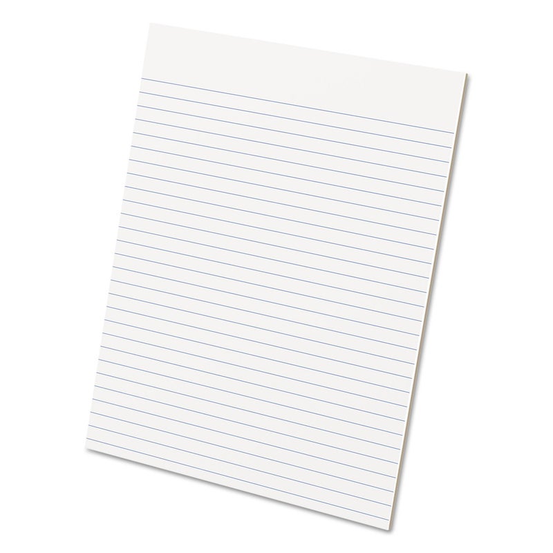 Ampad Evidence Glue Top 8-1/2 x 11 Pads, Wide Rule, White, 50 Sheets Per Pad, 12 Pack (21-112) - Image 1