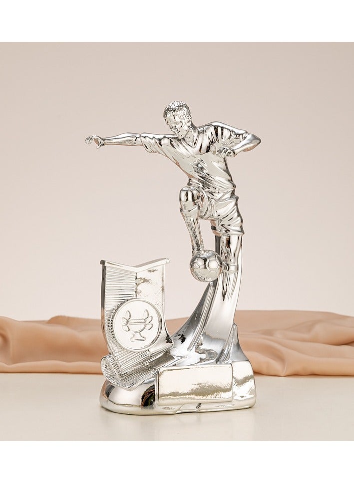 KUYING New Creative Resin Football Trophy 10x6x19cm 