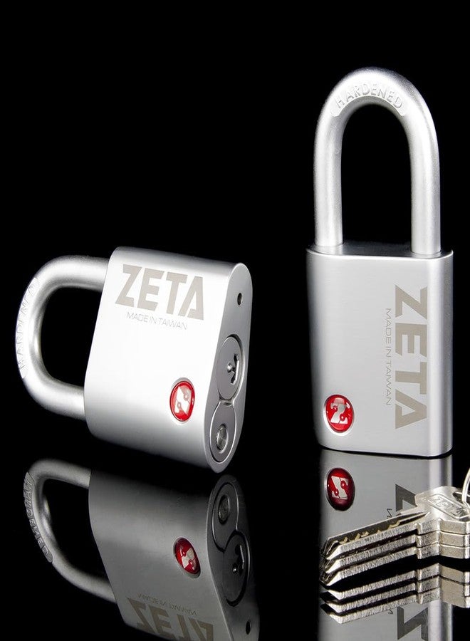 ZETA ZR55 High Security 6-Pin Dimple Slider with Sidebar Cut Pick Resistant Locksport 55mm Width Padlock - Image 3