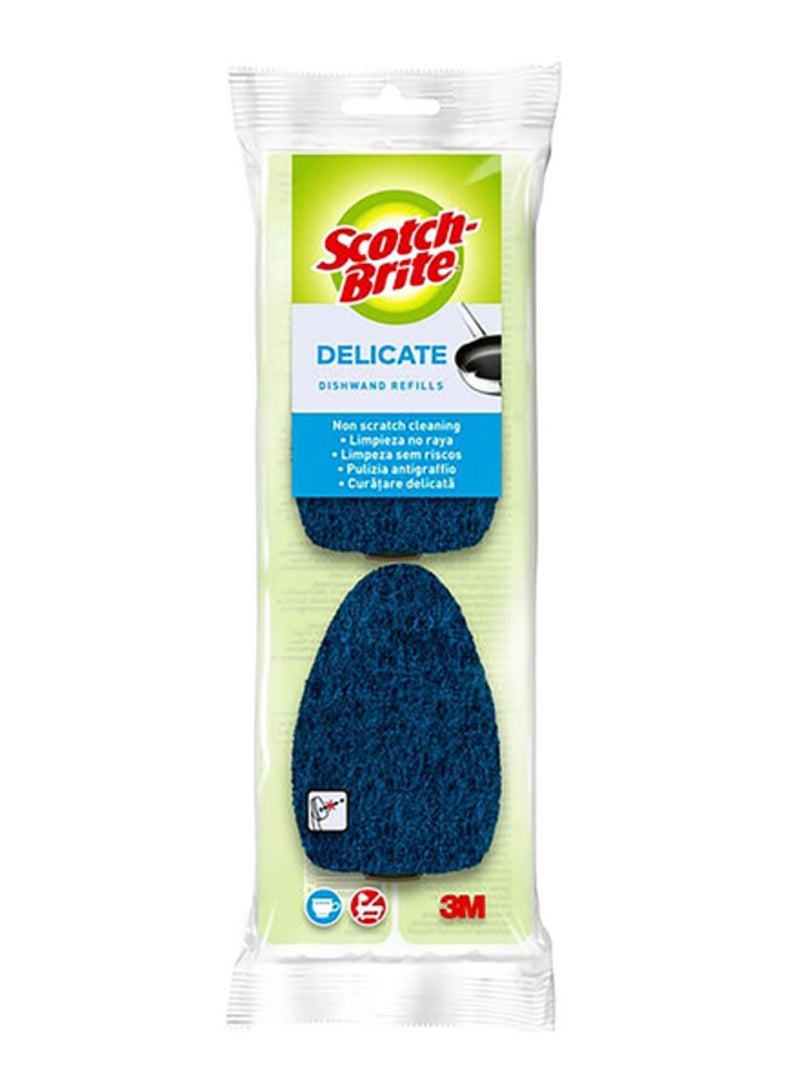 Scotch Brite 2-Piece Delicate Dishwand Refills  Blue - Image 1