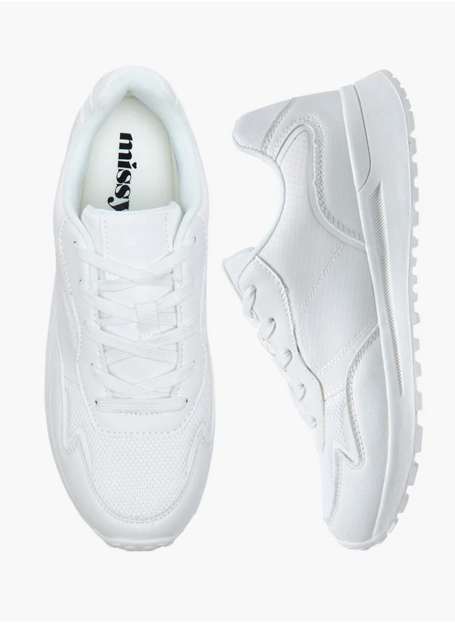 ميسي Flyknit Textured Sneakers with Lace-Up Closure