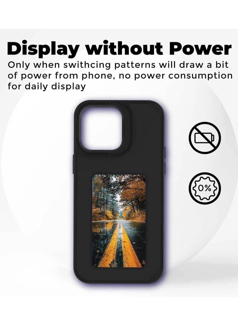 General - E Ink Phone Case for iPhone Smart Ink Screen Phone Case Nfc Memory Case for iPhone with Photo Screen Photoink Case - The Original E-Ink Case for iPhone - Image 1