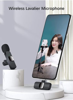 Generic Wireless Lavalier Microphone for iPhone iPad, Plug and Play Mini Mic for YouTube TikTok Live Streaming Gaming K Song Recording Auto Noise Reduction (Lightning 2)  - Image 1