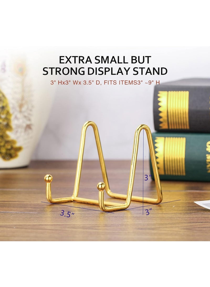 Oasisgalore Gold Decorative Plate Stand Holder Picture Frame Stand Easel Display Stand  - Image 2
