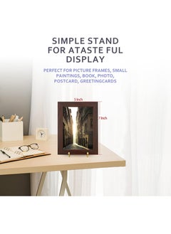 Oasisgalore Gold Decorative Plate Stand Holder Picture Frame Stand Easel Display Stand  - Image 3