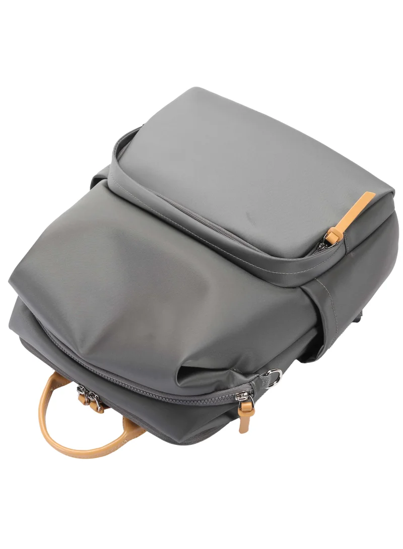 Bopai  Premium Durable Lightweight Ladies Laptop Backpack Water Resistant Synthetic Leather Daypack for Casual/Office/School/College, BO-LB791, Grey for Women | Best Price UAE