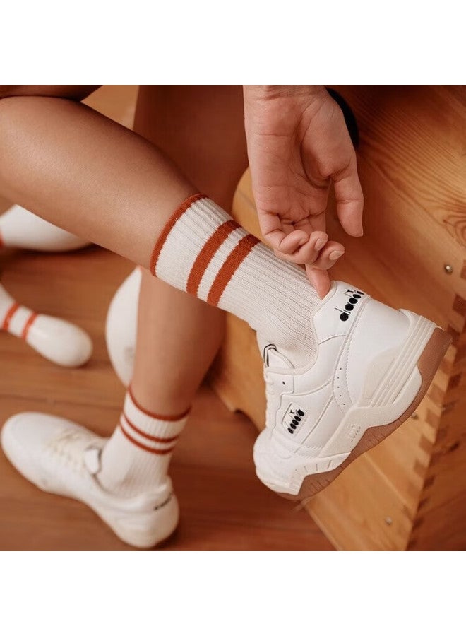 DIADORA أحذية ديادورا يوني منخفضة القطع القابلة للتنفس كاجوال أكشن أبيض ساطع/أسود زيركون/أبيض آيسبرغ مقاس 41 - Image 1