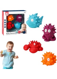 Home Smart Children's Sensory Ball Assorted Color Lightweight Cartoon Animal Shape Ideal for Boys and Girls Soft Gift
