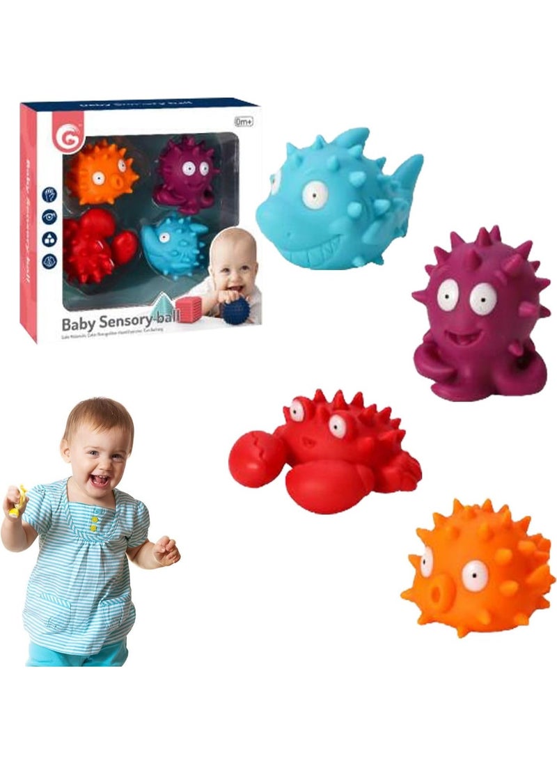 Home Smart - Home Smart Children's Sensory Ball Assorted Color Lightweight Cartoon Animal Shape Ideal for Boys and Girls Soft Gift - Image 1