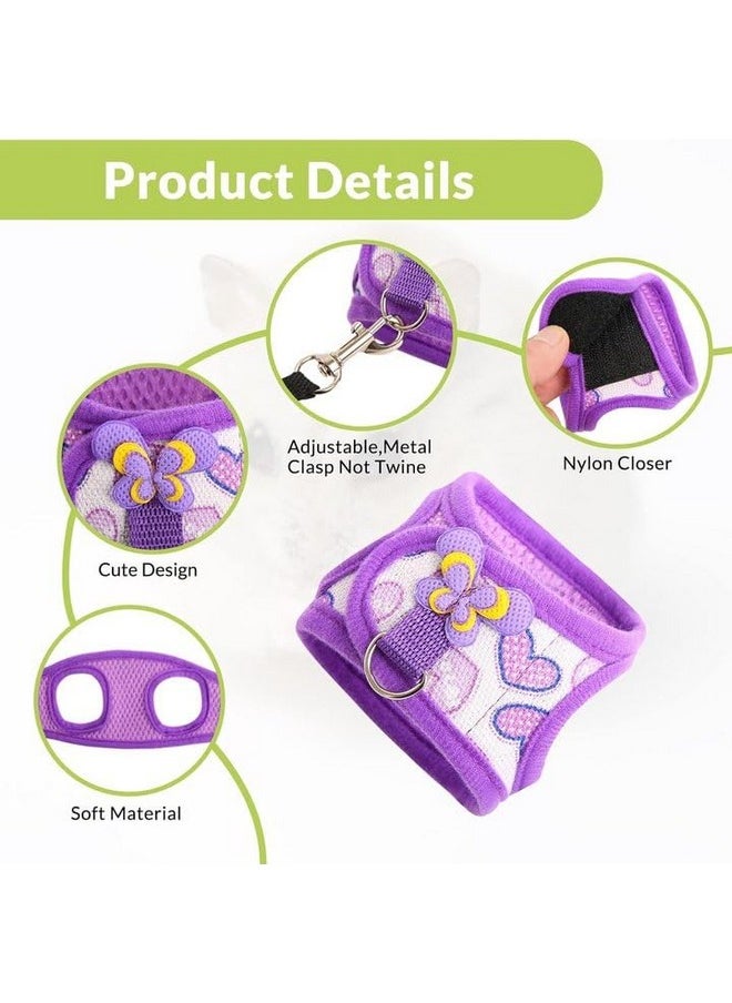 YOUTHINK - Pet Harness Vest Set, Soft Mesh Small Harness and Leash for Guinea Pigs, Hamster, Ferret, Rabbit, Chinchilla and Similar Small Animals - Image 1