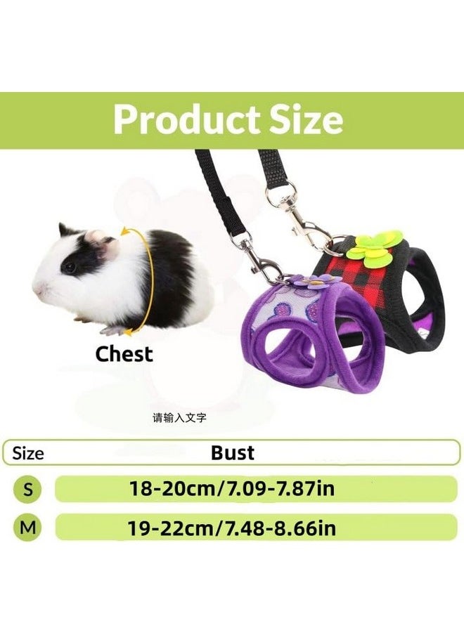 YOUTHINK - Pet Harness Vest Set, Soft Mesh Small Harness and Leash for Guinea Pigs, Hamster, Ferret, Rabbit, Chinchilla and Similar Small Animals - Image 1