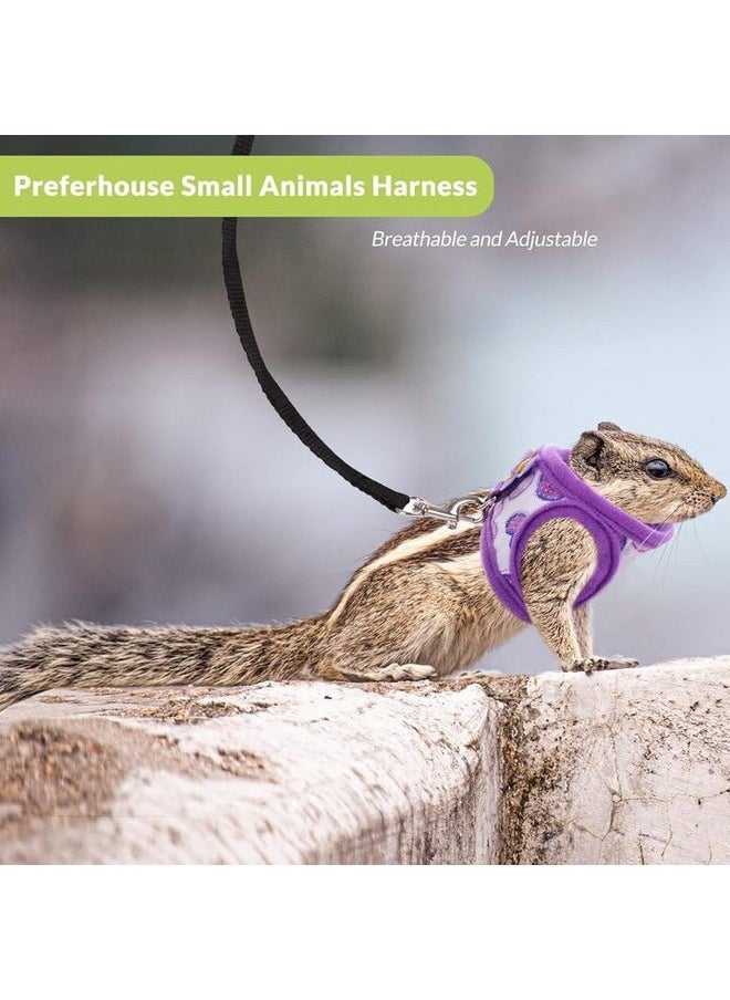 YOUTHINK - Pet Harness Vest Set, Soft Mesh Small Harness and Leash for Guinea Pigs, Hamster, Ferret, Rabbit, Chinchilla and Similar Small Animals - Image 1