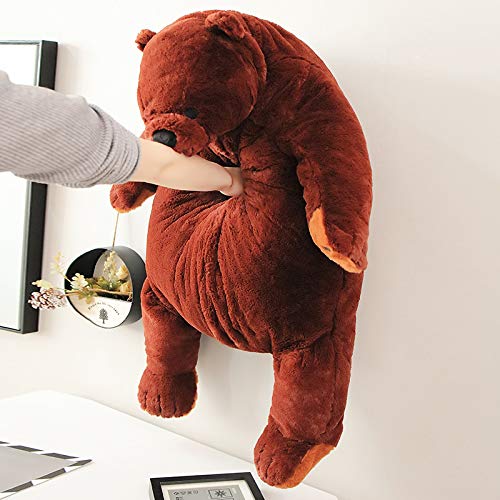 SNOWOLF Djungelskog Bear 31.5 inch Giant Simulation Bear Toy Stuffed Animal Plush Doll Huge Cuddly Brown Teddy Bear for Home Decoration Valentine's Birthday Gift  80 cm - Image 4