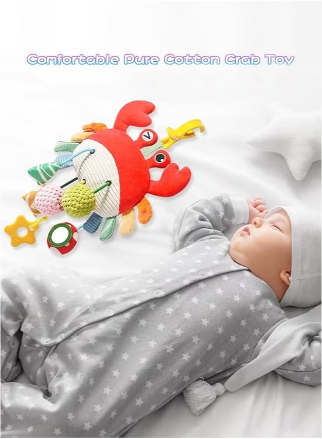 Ailily Baby Stroller Rattle Pendant, Car Seat Toys For Babies 0-6 Months, Crab Stroller Toy With Clamp, Best Baby Ideal Gift For Ages 0 And Up - Image 5