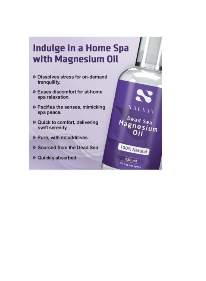 Salviv Dead Sea Magnesium Oil 250ml - Image 2