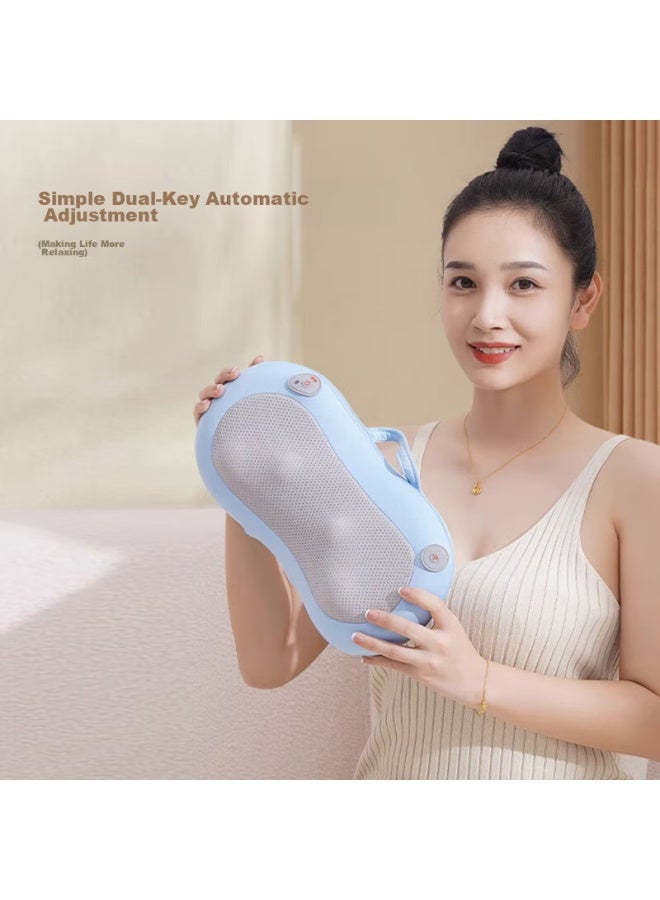 AUX Aux Neck Massager Gl43 (rechargeable), Waist Massager, Massage Pillow, Neck And Shoulder Massager, Back Massaging Cushion, Full-body Massage, Birthday Gift, Present  - Image 1