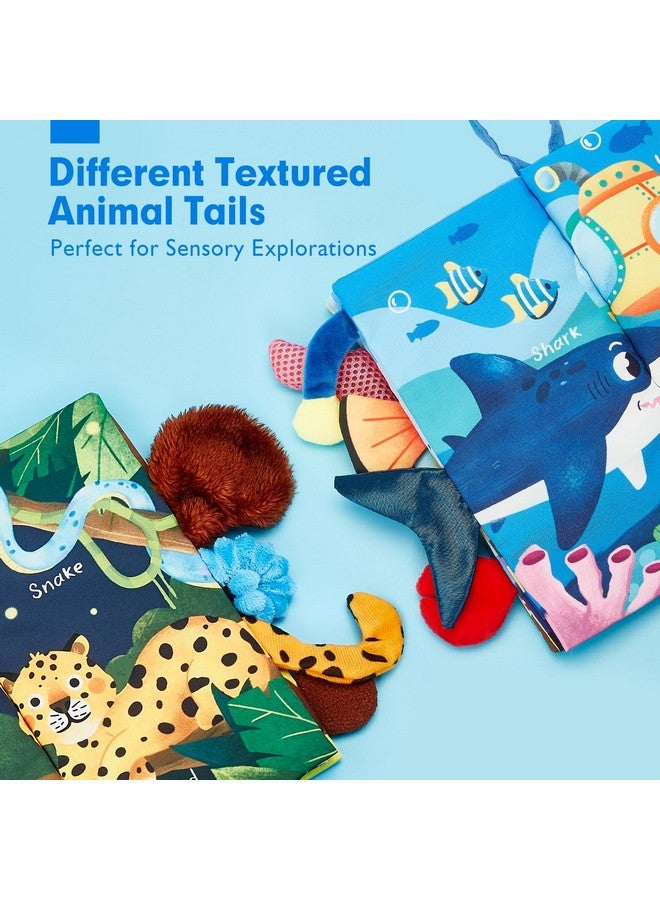 هاهالاند ألعاب أطفال من هاهالاند، من عمر 0 إلى 6 أشهر، كتب تجعيد للأطفال، قطعتان، ذيول من القماش، كتاب حسّي للأطفال من عمر 6 إلى 12 شهرًا، ناعم، وقت الاستلقاء على البطن، ألعاب مونتيسوري، 3 و4 و5 أشهر، هدايا للأولاد والبنات، لعبة سفر للأطفال الرضع - Image 4