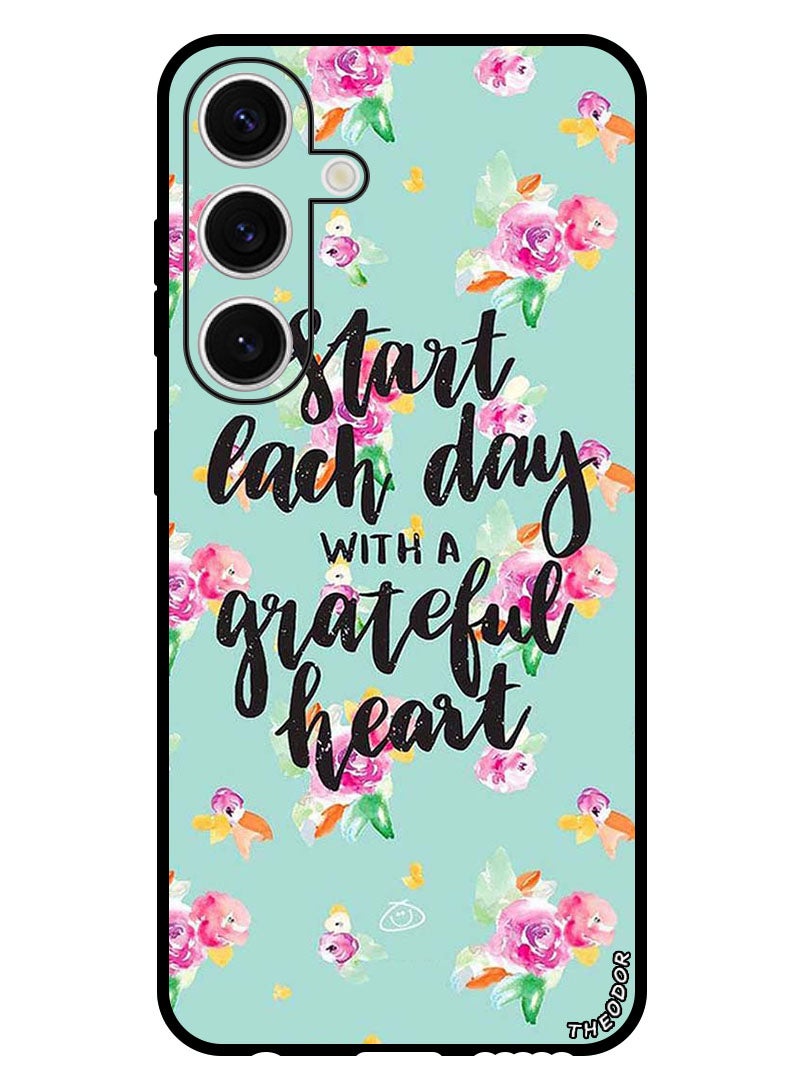 Theodor Protective Case Anti Scratch Shock Proof Bumper Cover For Samsung Galaxy S24 Grateful Heart - Image 1