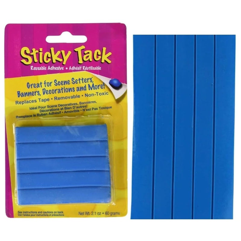 Amscan No Mess DamageFree Strong Adhesive Blue Sticky Tack 21 oz 1 Pc Ideal for Hanging Decorations Poster Mounting - Image 2