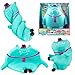 The Orb Factory ORB Funkee Animalz Jumbo Pig with Hat Teal Big 45 lb Stretchy Pig Funny Squishy Squeeze for Stress Relief Novelty Sensory and Fidget Collectible Funkee Animals Toys for Kids and Adults - Image 2