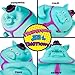 The Orb Factory ORB Funkee Animalz Jumbo Pig with Hat Teal Big 45 lb Stretchy Pig Funny Squishy Squeeze for Stress Relief Novelty Sensory and Fidget Collectible Funkee Animals Toys for Kids and Adults - Image 4